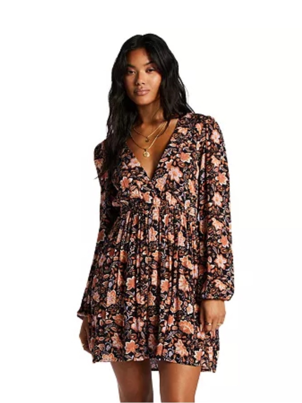 Billabong juniors sweetest dream floral mini dress